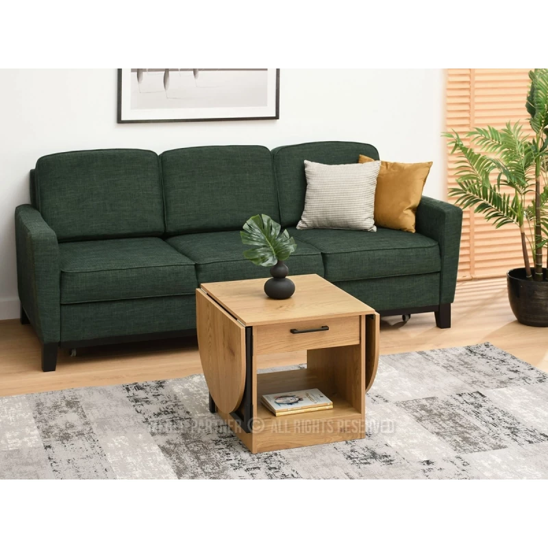 Rozkládací konferenční stolek IZAK - dub / černý