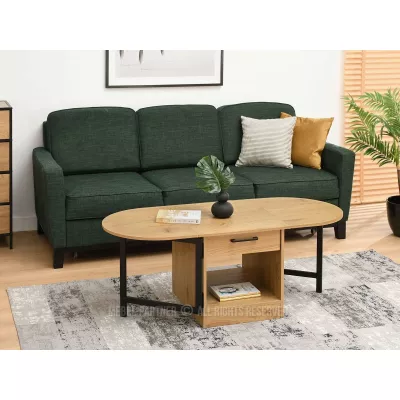 Rozkládací konferenční stolek IZAK - dub / černý