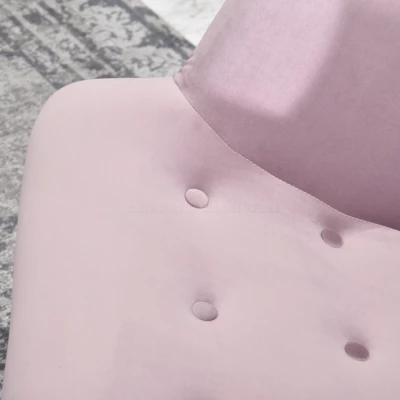 Křeslo ušák AMRO - liliové / bílé