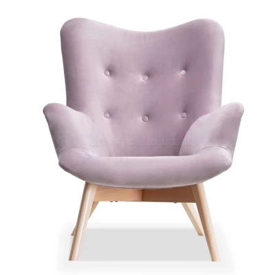 Křeslo ušák AMRO - liliové / buk