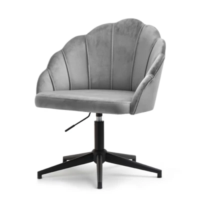 Otočné křeslo KARLO - šedé / černé