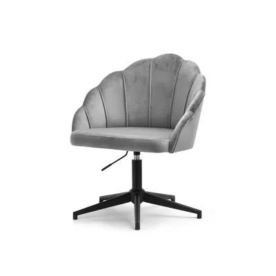 Otočné křeslo KARLO - šedé / černé