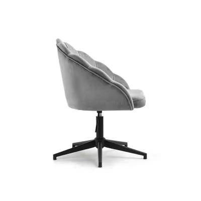 Otočné křeslo KARLO - šedé / černé