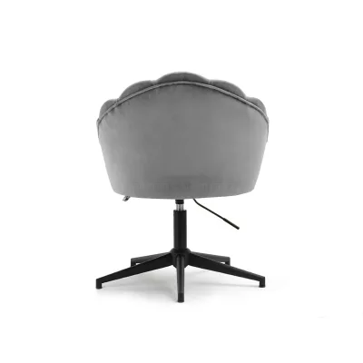 Otočné křeslo KARLO - šedé / černé