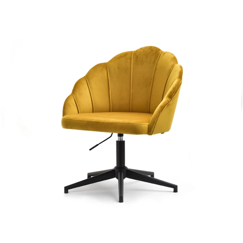 Otočné křeslo KARLO - medové / černé