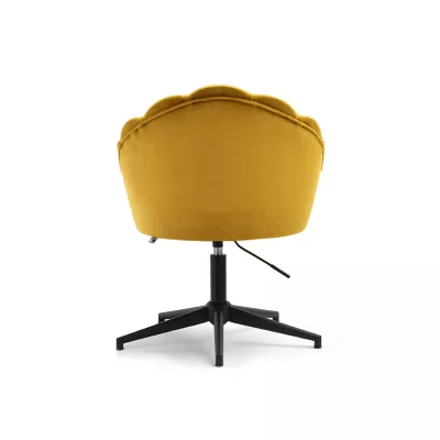 Otočné křeslo KARLO - medové / černé