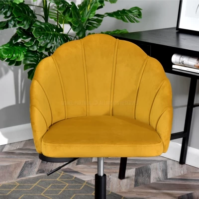 Otočné křeslo KARLO - medové / černé