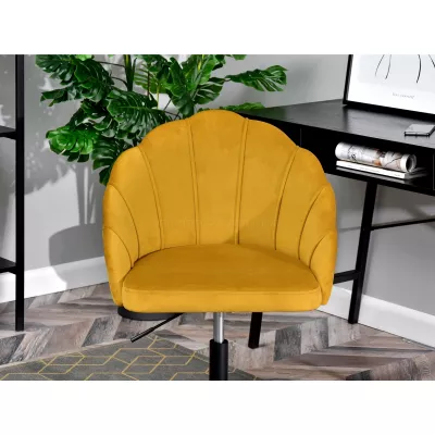 Otočné křeslo KARLO - medové / černé