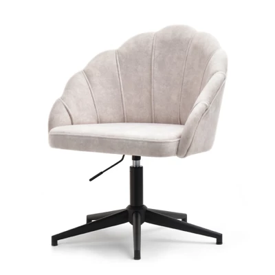 Otočné křeslo KARLO - pískové / černé