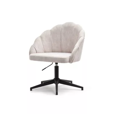 Otočné křeslo KARLO - pískové / černé