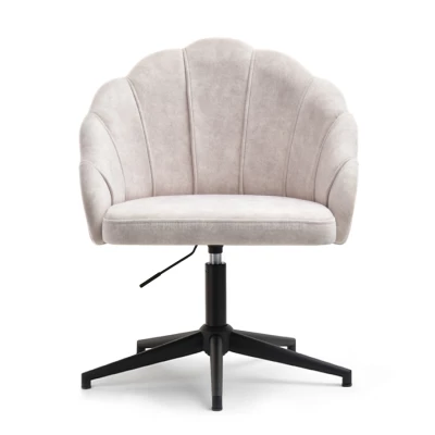 Otočné křeslo KARLO - pískové / černé