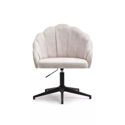 Otočné křeslo KARLO - pískové / černé