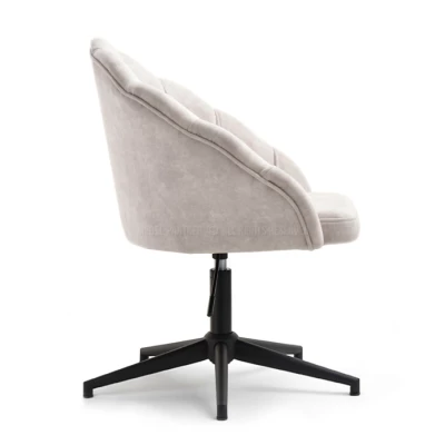 Otočné křeslo KARLO - pískové / černé