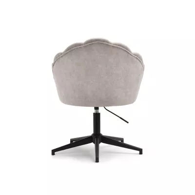 Otočné křeslo KARLO - pískové / černé