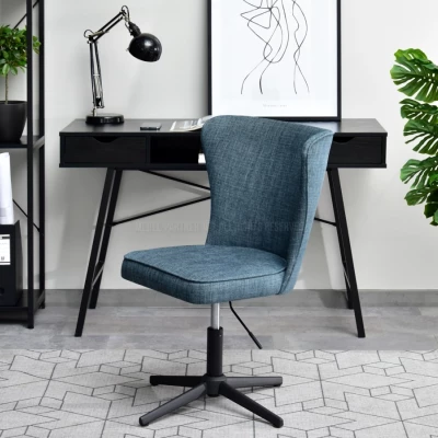 Otočné křeslo ADERITO - modré / černé