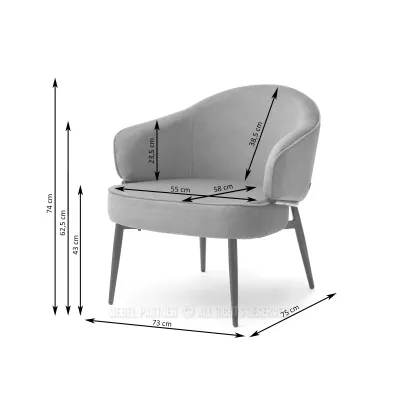 Čalouněné křeslo BARIS - zelené / černé