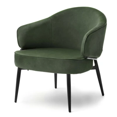 Čalouněné křeslo BARIS - zelené / černé