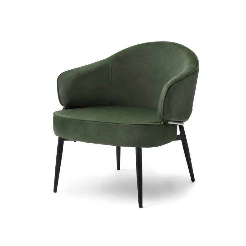 Čalouněné křeslo BARIS - zelené / černé