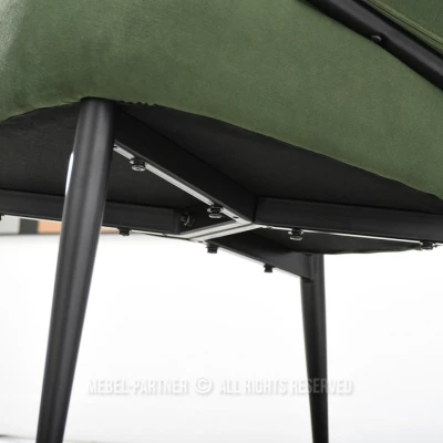 Čalouněné křeslo BARIS - zelené / černé