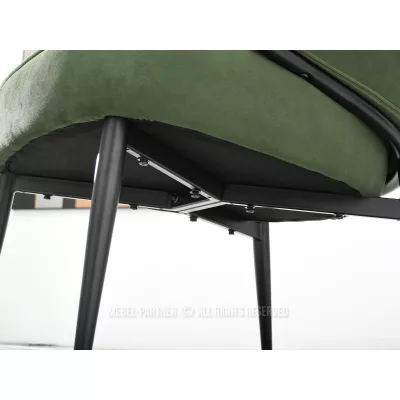 Čalouněné křeslo BARIS - zelené / černé