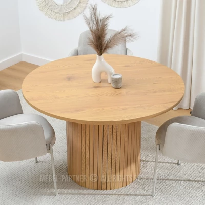 Kulatý jídelní stůl 120 HRISTO - dub