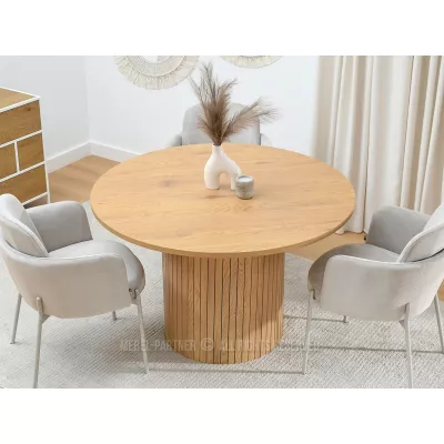 Kulatý jídelní stůl 120 HRISTO - dub