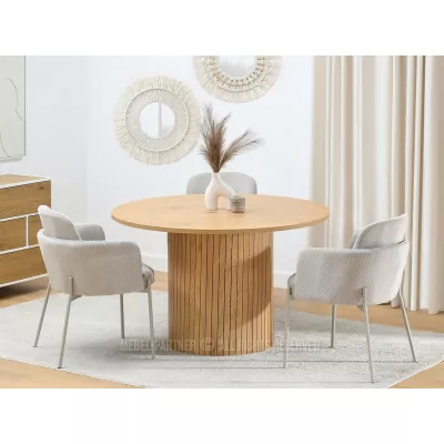 Kulatý jídelní stůl 120 HRISTO - dub