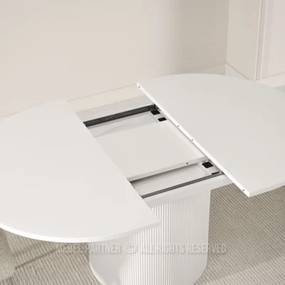 Designový rozkládací stůl 140(180)x120 LARSON - bílý