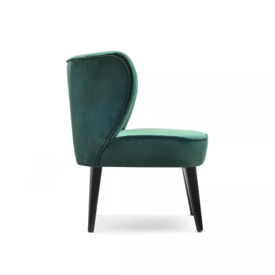 Čalouněné křeslo DINIS - zelené / černé