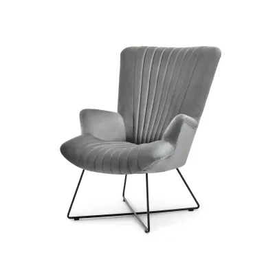 Čalouněné křeslo CORTO - šedé / černé