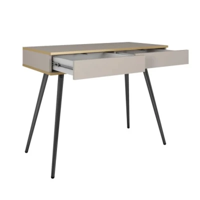 Konzolový stolek JENY 1 - béžový / zlatý / černý