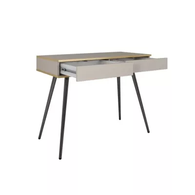 Konzolový stolek JENY 1 - béžový / zlatý / černý