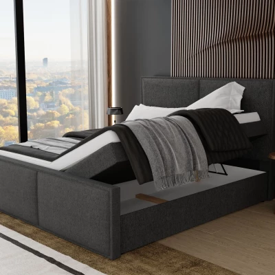 Hotelová postel 180x200 EURIDIKA - tmavě šedá
