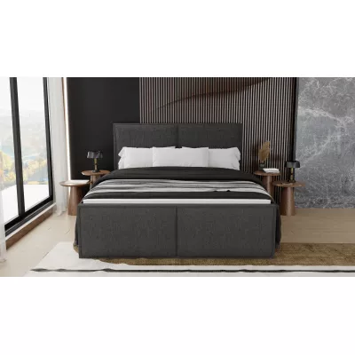 Hotelová postel 180x200 EURIDIKA - tmavě šedá