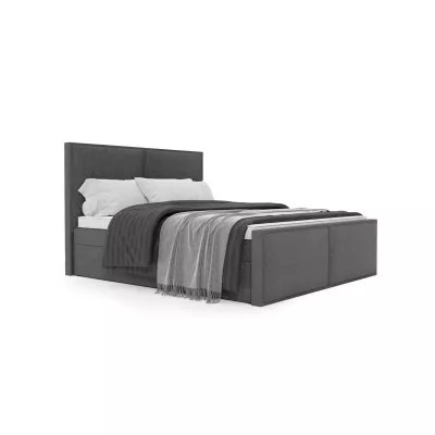 Hotelová postel 140x200 EURIDIKA - tmavě šedá