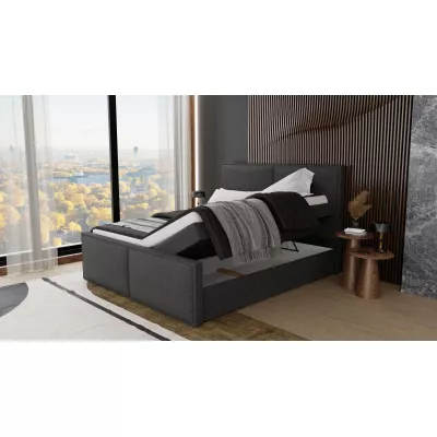 Hotelová postel 120x200 EURIDIKA - tmavě šedá