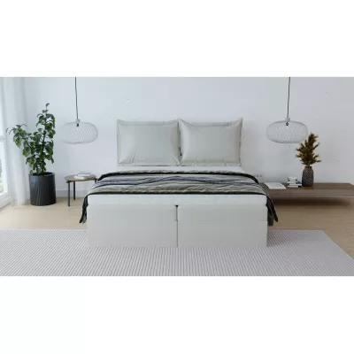 Boxspringová postel 200x200 KAHLUA - světle béžová