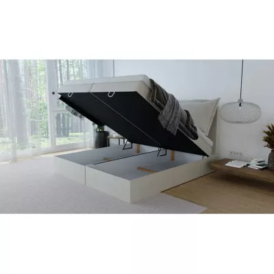 Boxspringová postel 160x200 KAHLUA - světle béžová