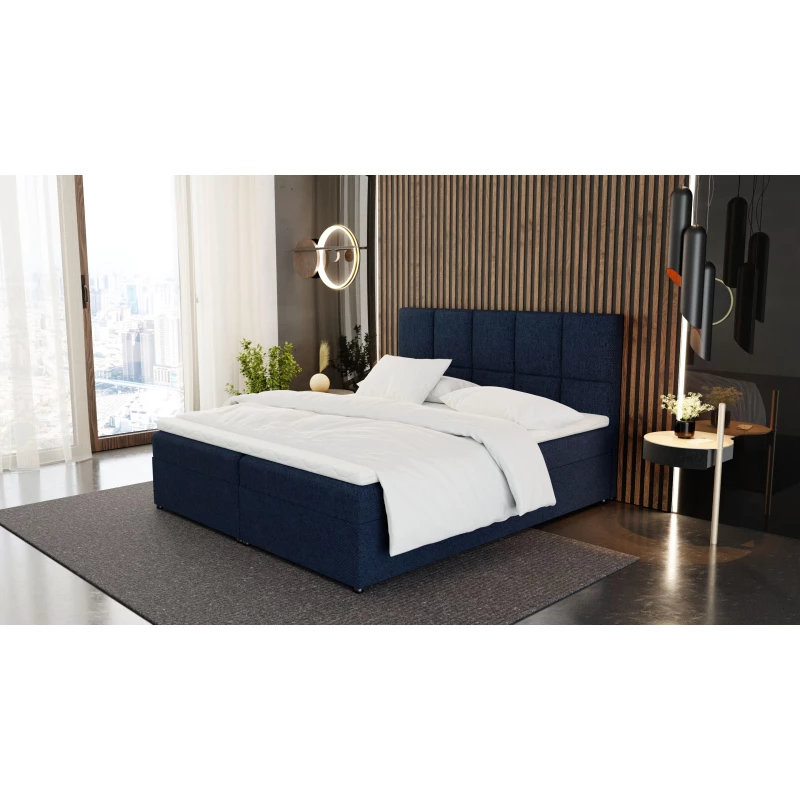 Americká postel 120x200 CANALOPE - tmavě modrá