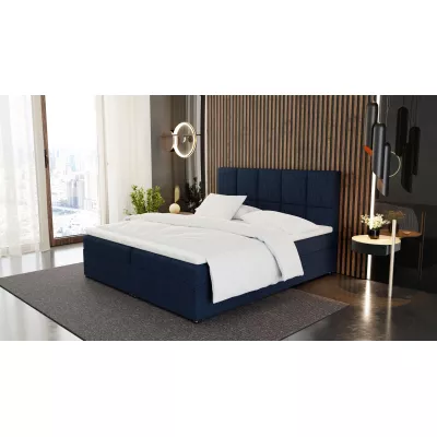 Americká postel 120x200 CANALOPE - tmavě modrá