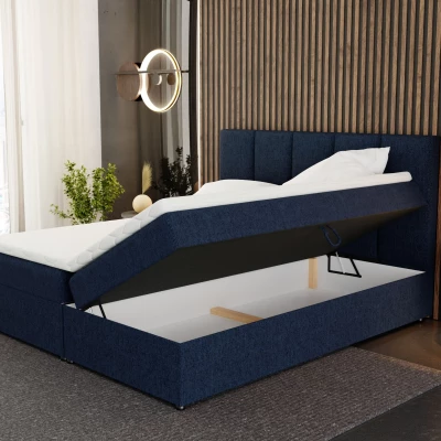 Americká postel 120x200 CANALOPE - tmavě modrá