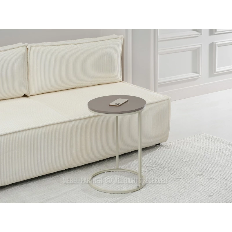 Odkládací stolek TENOCH - béžový / krémový