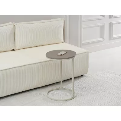 Odkládací stolek TENOCH - béžový / krémový