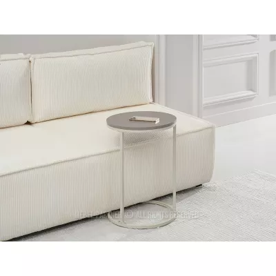 Odkládací stolek TENOCH - béžový / krémový