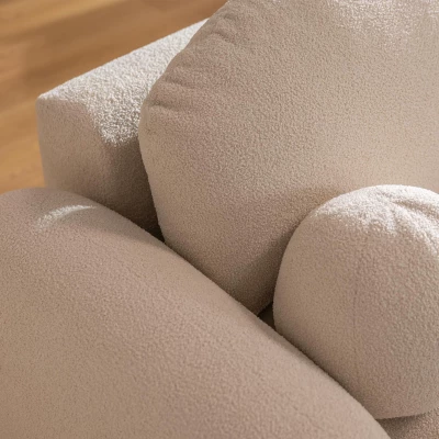 Rohová rozkládací sedací souprava JACKI - tmavá béžová, levý roh