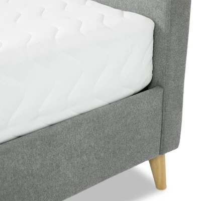 Čalouněná manželská postel bez matrace 140x200 CANDY - béžová