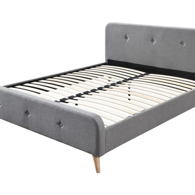 Čalouněná manželská postel bez matrace 140x200 CANDY - béžová