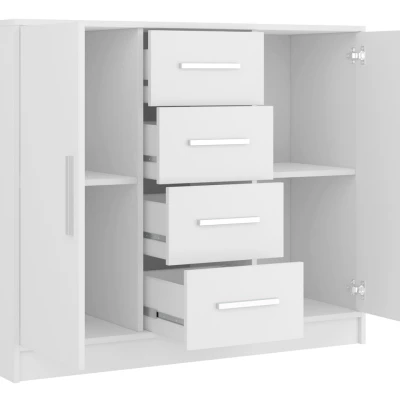 Ložnicová sestava s postelí 180x200 HEROSA - alpská bílá