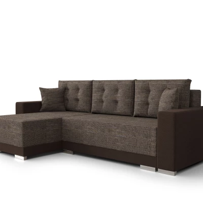 Rozkládací sedací souprava TAHANI - světle hnědá / hnědá