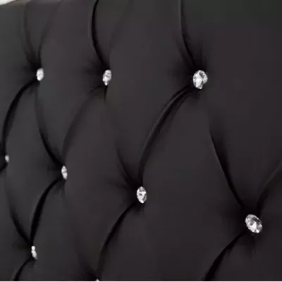 Čalouněná manželská postel 180x200 ESCALON - bílá ekokůže